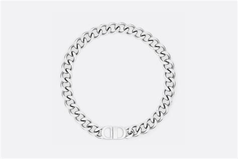 Dior CD Icon Chain Link Necklace .